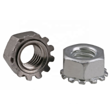 M6 carbon steel  Hex Head Keps Nut Galvanized